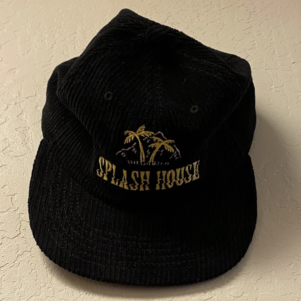 Splash House 2021 corduroy cap. Brass buckle in rear. New w/o tags